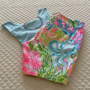 Lilly Pulitzer Lovers Coral Jayne Shorts